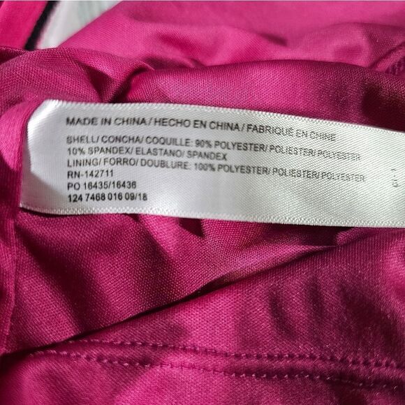 ELOQUII Pink Floral Ruched Long Sleeve Bodycon Dress - Size 24 - Picture 6 of 6